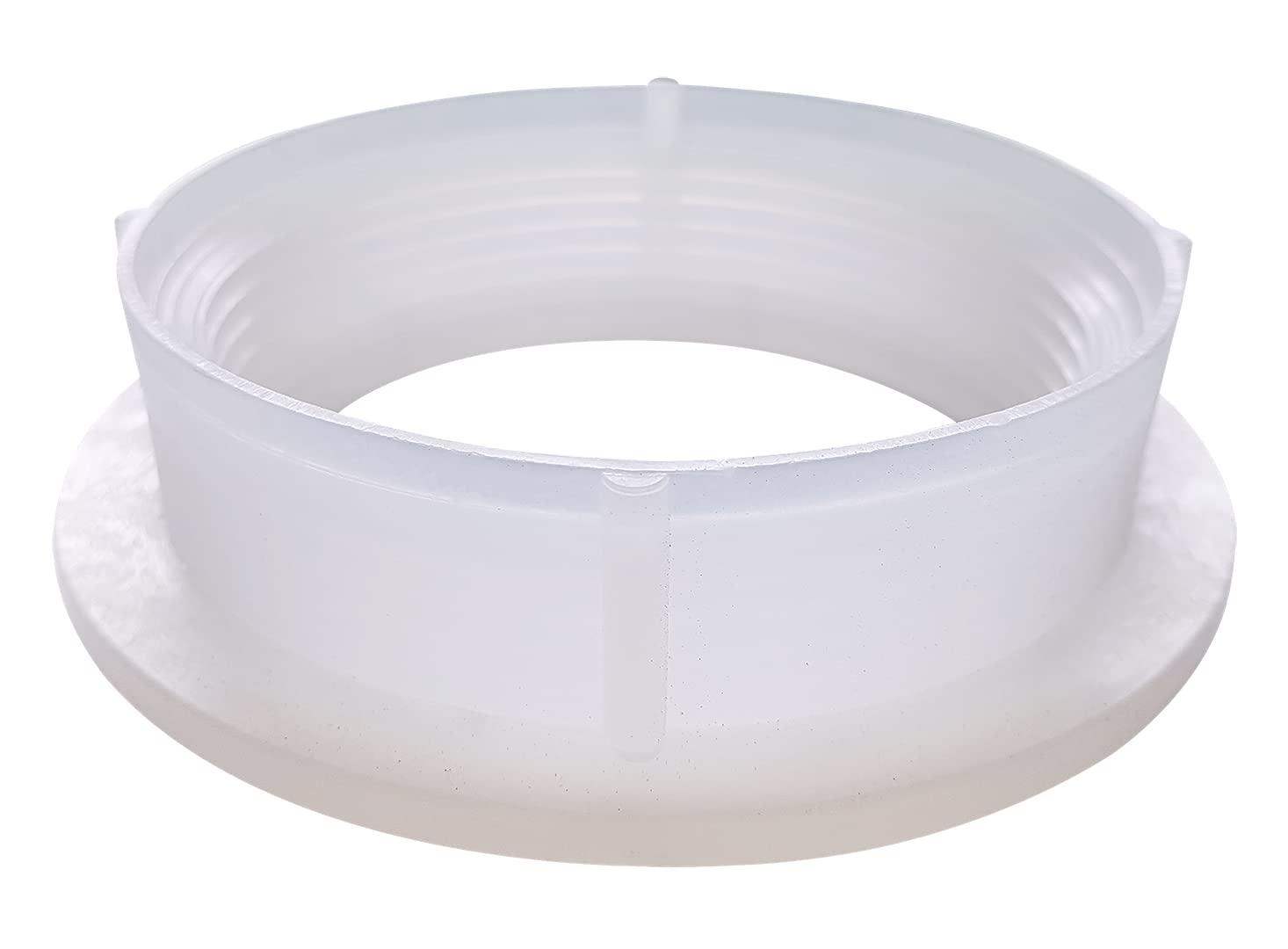 ICON 14016 Spin Fitting, Raised, 3 INCH FPT, White - High quality product image showing ICON 14016 Spin Fitting, Raised, 3 INCH FPT, White details and features