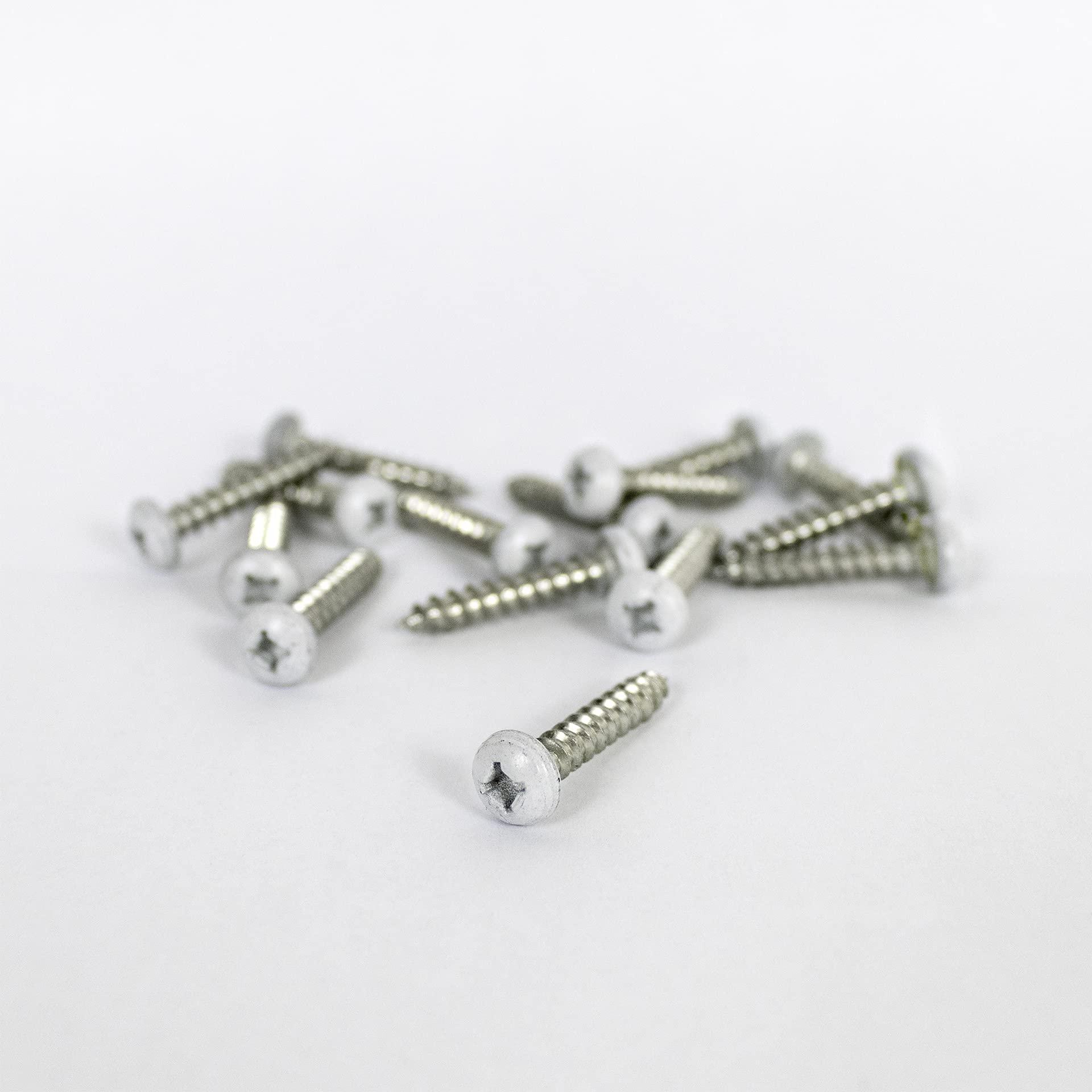 ICON 14690 Screw; Color Coordinated Screw; Used For Installing Fender Skirts Or Other Icon Component; 1 Inch Length; Pan Head; Polar White; Stainless Steel; Pack Of 15 - High quality product image showing ICON 14690 Screw; Color Coordinated Screw; Used For Installing Fender Skirts Or Other Icon Component; 1 Inch Length; Pan Head; Polar White; Stainless Steel; Pack Of 15 details and features