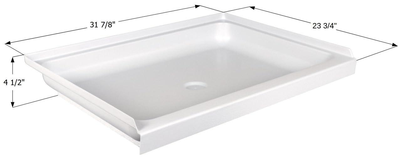 ICON 15236 SHOWER PAN SP2432-PW CENTER DRAIN - High quality product image showing ICON 15236 SHOWER PAN SP2432-PW CENTER DRAIN details and features