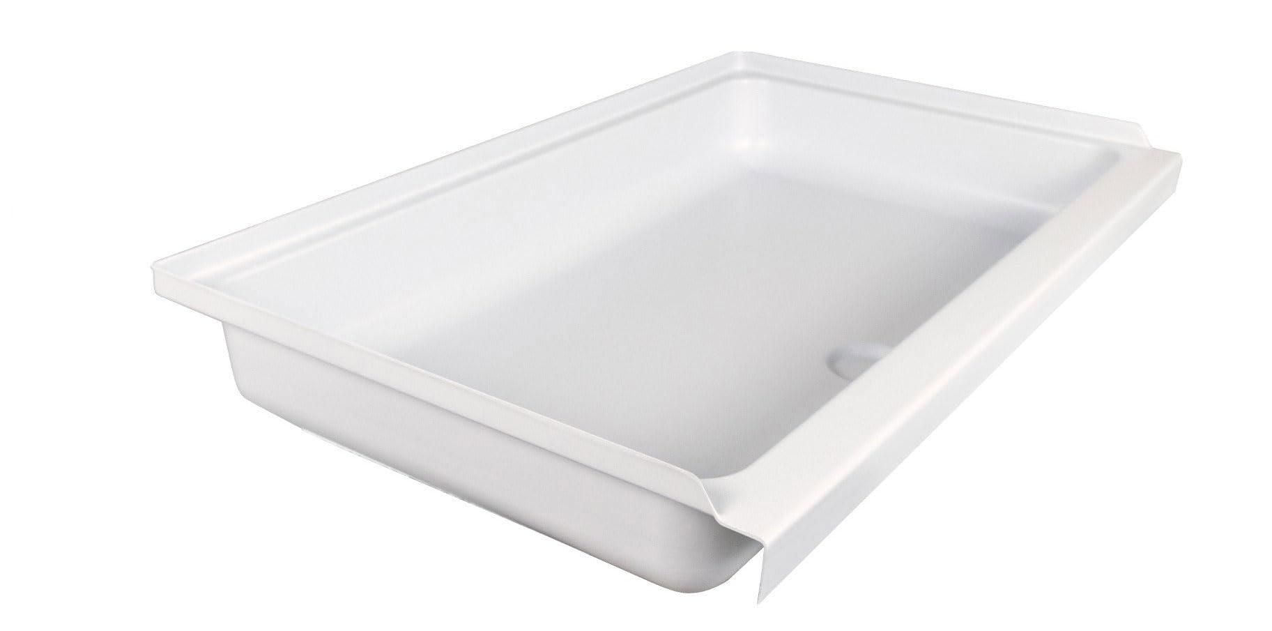 ICON 15242 Shower Pan Assembly SP2438-PW, Center Drain - High quality product image showing ICON 15242 Shower Pan Assembly SP2438-PW, Center Drain details and features