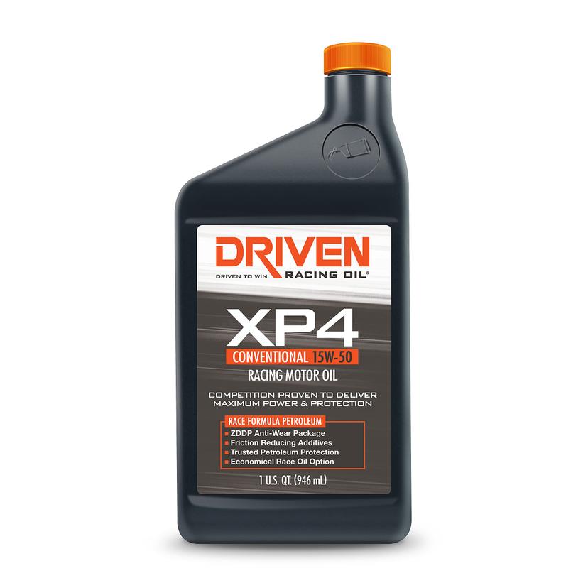 DRIVEN 00506 Oil; XP4 Series; SAE 15W-50; Conventional; 1 Quart Bottle; Single