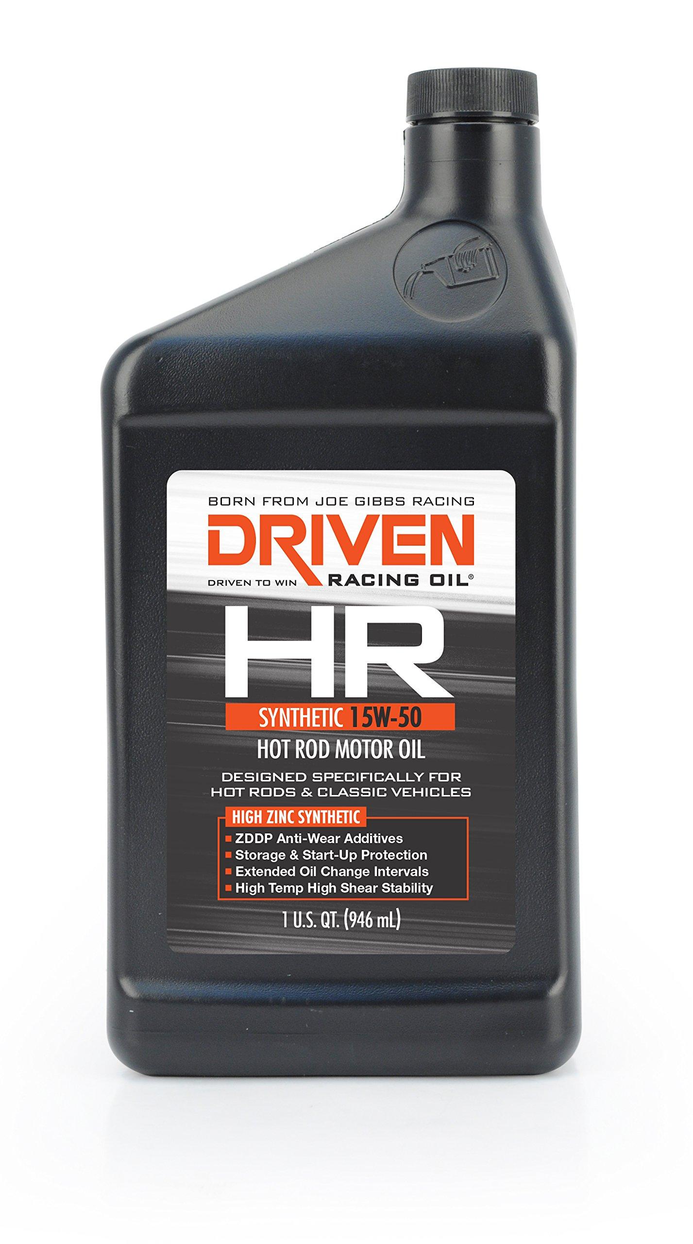 DRIVEN 01606 HR-3 15W-50 Synthetic Hot Rod Oil - 1 Quart - High quality product image showing DRIVEN 01606 HR-3 15W-50 Synthetic Hot Rod Oil - 1 Quart details and features