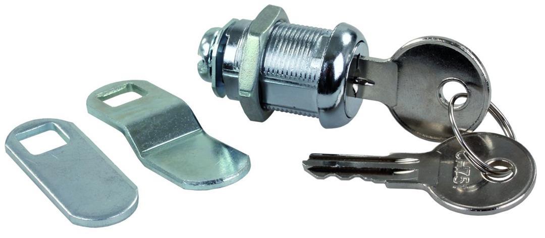 JR PRODUCTS 00315 7/8 INCH Standard Compartment Door Key Lock,Silver - The Twister Group product