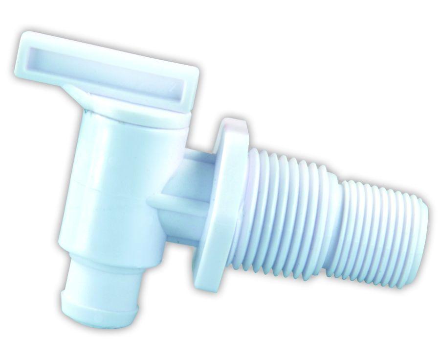 JR PRODUCTS 03175 Dual Threaded Drain Cock, White - High quality product image showing JR PRODUCTS 03175 Dual Threaded Drain Cock, White details and features