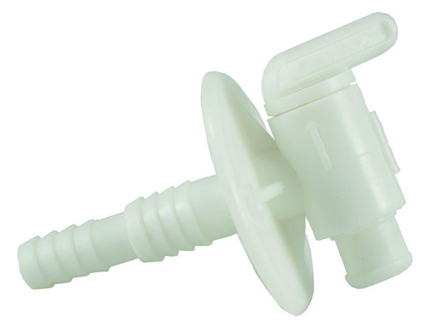 JR PRODUCTS 03182 Dual Barbed Drain Cock, White - The Twister Group Tools product