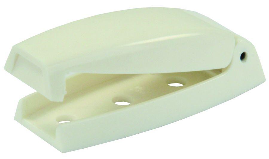 JR PRODUCTS 10254 Baggage Door Catch - Colonial White, Pack of 2 - High quality product image showing JR PRODUCTS 10254 Baggage Door Catch - Colonial White, Pack of 2 details and features