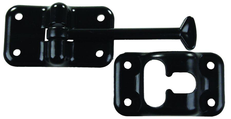 JR PRODUCTS 10324 Plastic T-Style Door Holder - Black, 3-1/2 INCH - The Twister Group Tools product