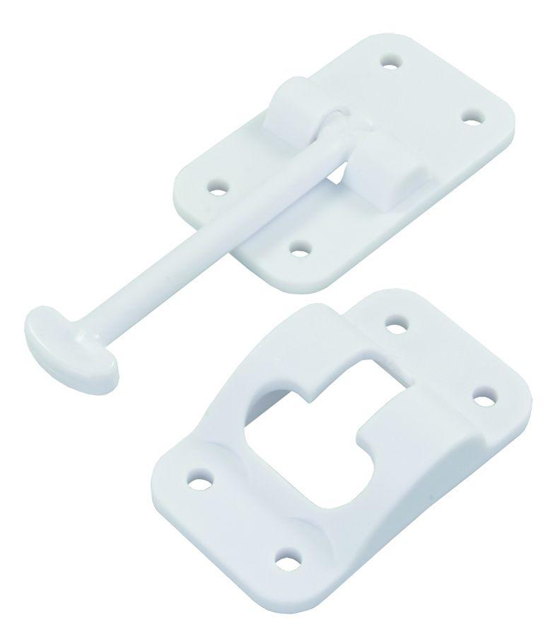 JR PRODUCTS 10414 Plastic T-Style Door Holder - Polar White, 3-1/2 INCH - High quality product image showing JR PRODUCTS 10414 Plastic T-Style Door Holder - Polar White, 3-1/2 INCH details and features
