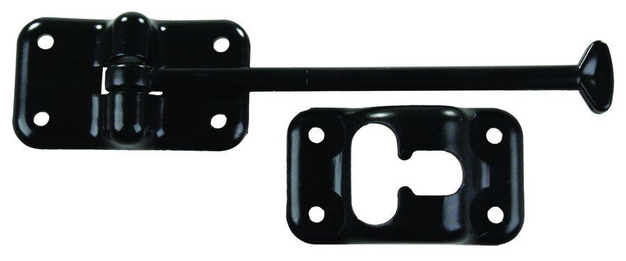 JR PRODUCTS 10434 Plastic T-Style Door Holder - Black, 6 INCH - The Twister Group Tools product
