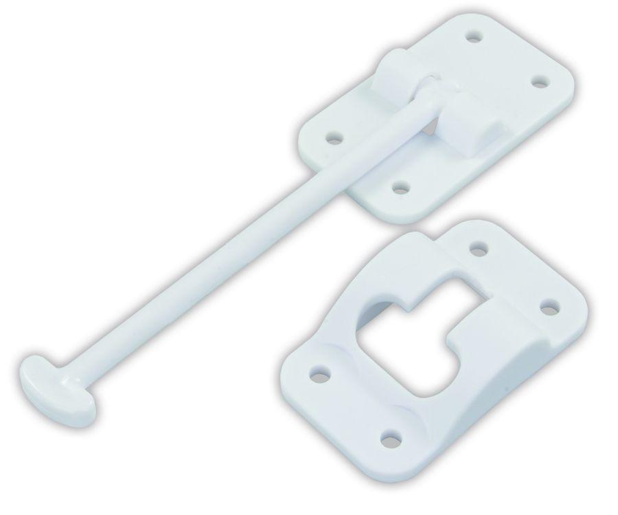 JR PRODUCTS 10444 Plastic T-Style Door Holder - Polar White, 6 INCH - The Twister Group Tools product
