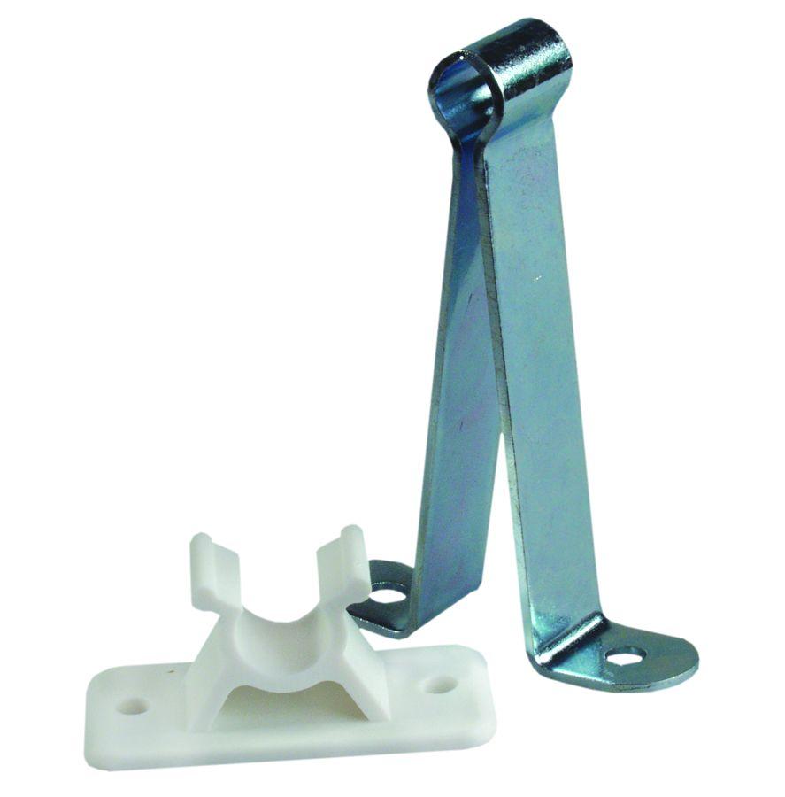 JR PRODUCTS 10545 C-Clip Style Door Holder - 3 INCH, Metal/Plastic Combo - The Twister Group Tools product