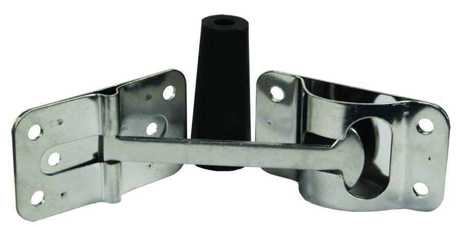 JR PRODUCTS 10615 Stainless Steel Flat T-Style Door Holder - 4 INCH - High quality product image showing JR PRODUCTS 10615 Stainless Steel Flat T-Style Door Holder - 4 INCH details and features
