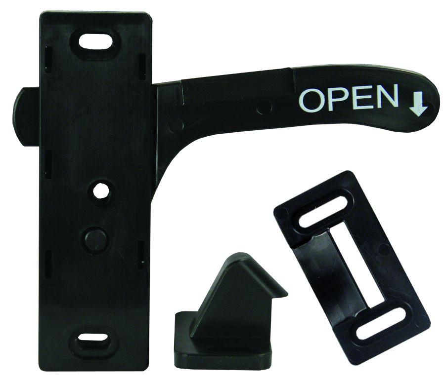 JR PRODUCTS 10765 Screen Door Latch - Right Hand (6) - High quality product image showing JR PRODUCTS 10765 Screen Door Latch - Right Hand (6) details and features