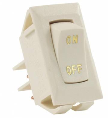 JR PRODUCTS 126115 Ivory/Gold 12V On/Off Switch (Pack of 5) - The Twister Group Tools product