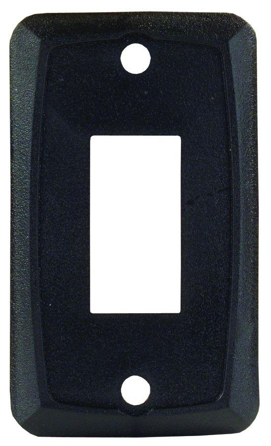 JR PRODUCTS 12855 Black Single Switch Face Plate - High quality product image showing JR PRODUCTS 12855 Black Single Switch Face Plate details and features