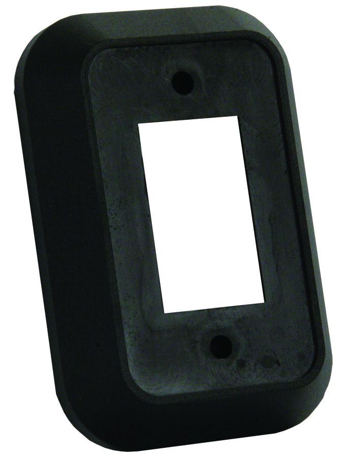JR PRODUCTS 13495 Single Switch Wall Spacer - Black - High quality product image showing JR PRODUCTS 13495 Single Switch Wall Spacer - Black details and features