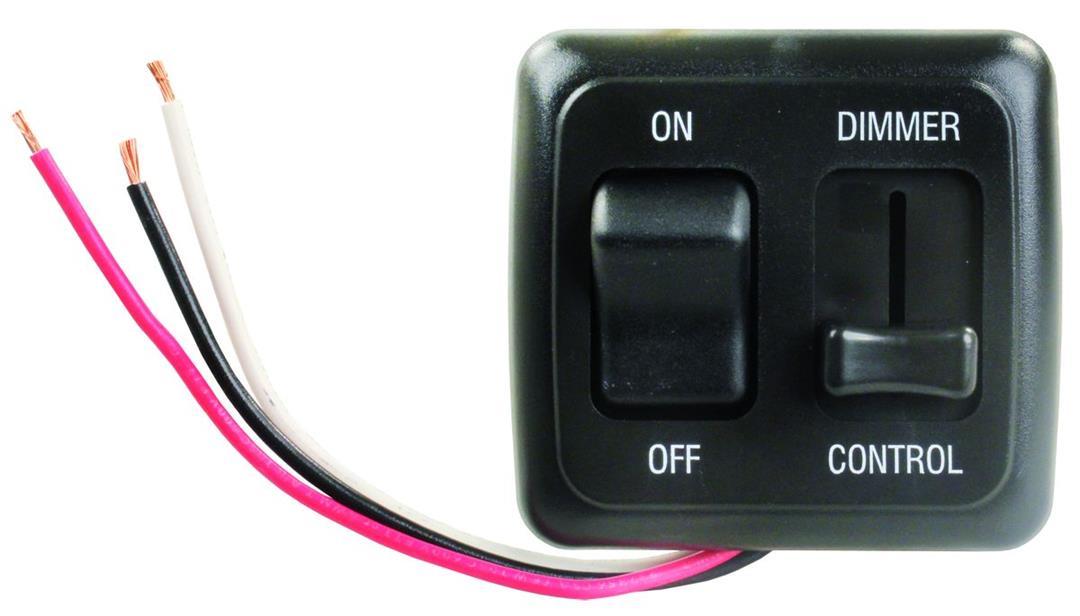 JR PRODUCTS 15225 Black LED Dimmer On/Off Switch - The Twister Group Tools product