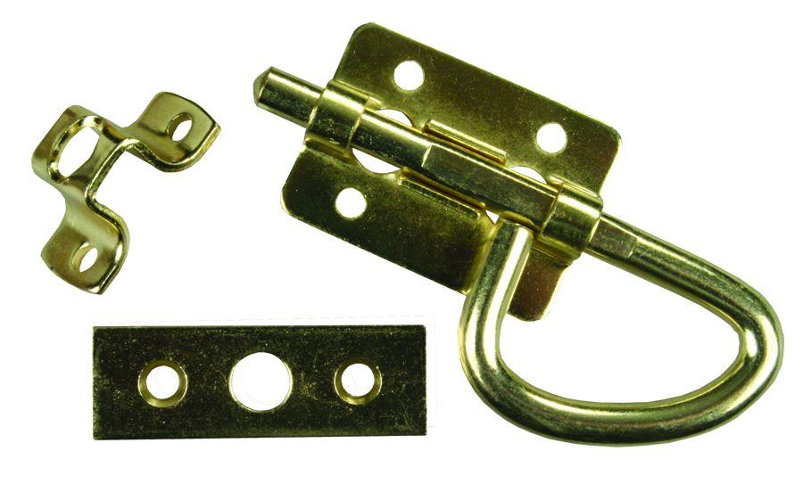 JR PRODUCTS 20645 Universal Bolt Latch - Brass - High quality product image showing JR PRODUCTS 20645 Universal Bolt Latch - Brass details and features