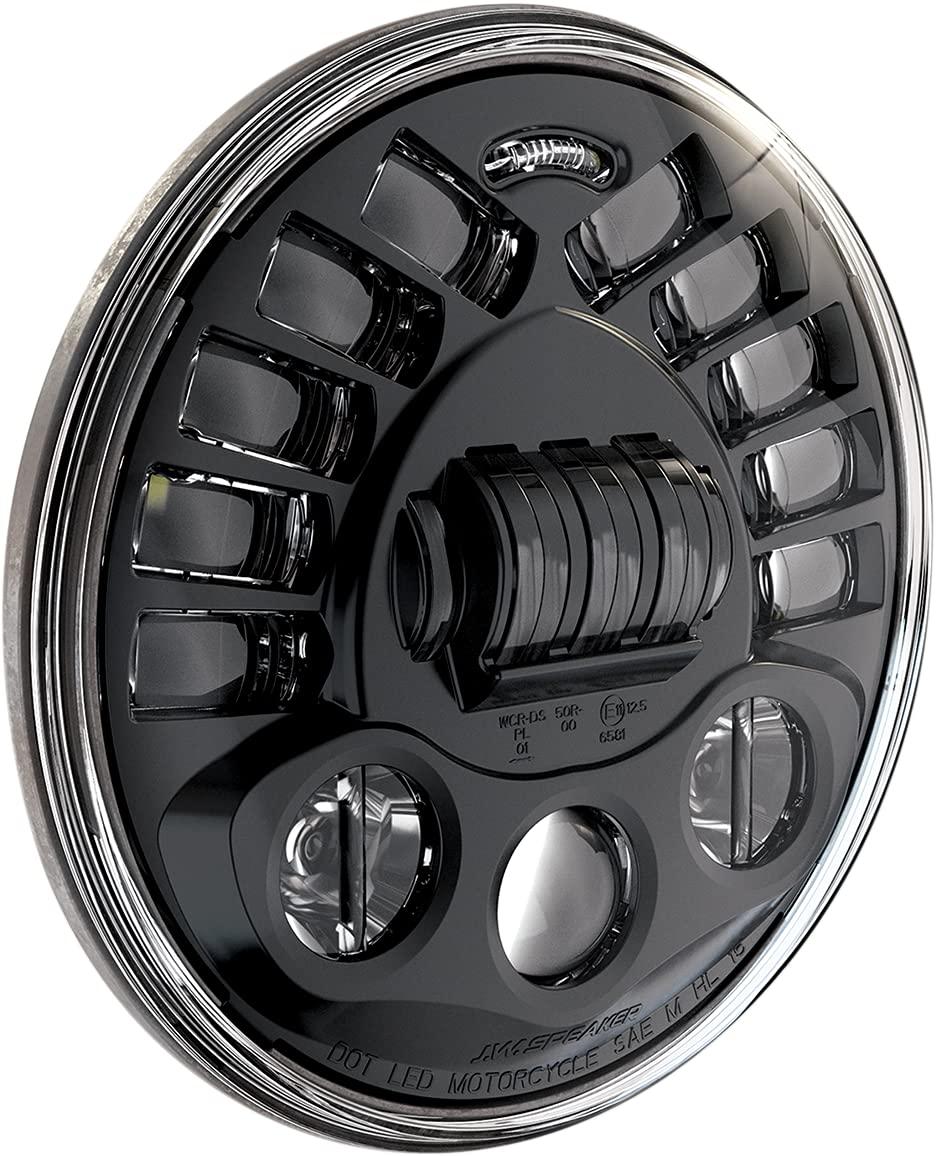 JW SPEAKER 0555011 Model 8790 LED High and Low Beam Adaptive Headlight with Black Inner Bezel - High quality product image showing JW SPEAKER 0555011 Model 8790 LED High and Low Beam Adaptive Headlight with Black Inner Bezel details and features