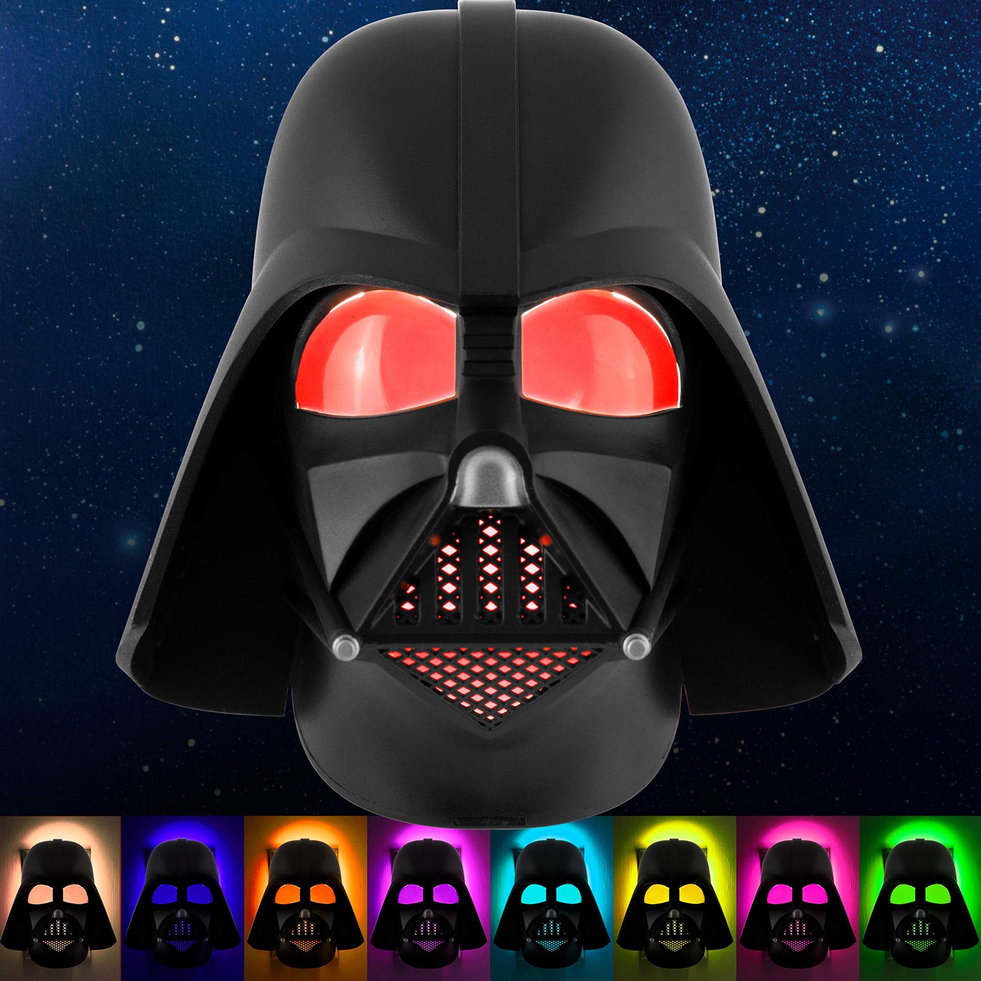 JASCO 43428 Star Wars Darth Vader LED Night Light, Color Changing, Collectors Edition, Dusk-to-Dawn Sensor, Plug-in, Disney, Galaxy, Ideal for Bedroom, Bathroom, Nursery, Hallway - High quality product image showing JASCO 43428 Star Wars Darth Vader LED Night Light, Color Changing, Collectors Edition, Dusk-to-Dawn Sensor, Plug-in, Disney, Galaxy, Ideal for Bedroom, Bathroom, Nursery, Hallway details and features