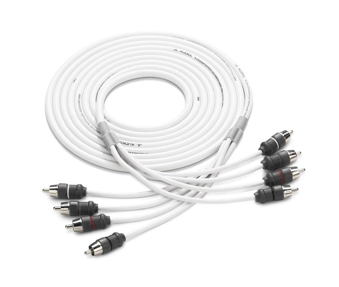 JL AUDIO 010-13474-00 XMD-WHTAIC4-12, 4-Channel; 12 Foot Length; White Cable With Black Connector - The Twister Group Tools product