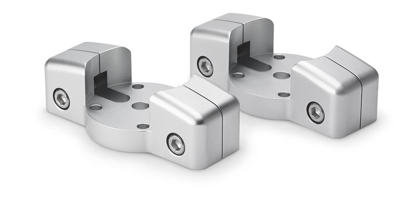JL AUDIO 010-13711-00 M-MCPV3-MC/LP, Used To Mount ETXv2 And ETXv3 Model Speakers; Low-Profile; For OEM MasterCraft Boat Tower (2006 To Up); Clear Anodized Finish; Aluminum; Set Of 2; With Stainless Steel Hardware