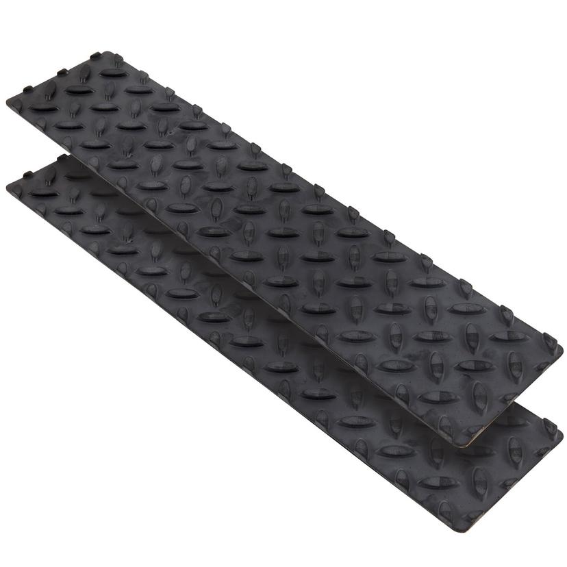 KEEPER 05680 04A 4 INCHx 17.5 INCHEPDM Rubber Safety Step, Black, 2 Pack
