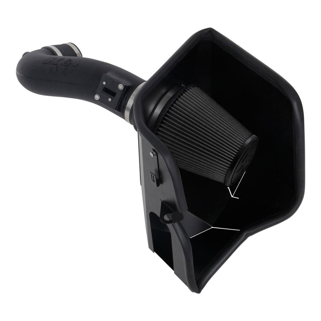 K&N FILTER 30-3110 Cold Air Intake; Black Polyethylene Tube; Black Filter; With Heat Shield - High quality product image showing K&N FILTER 30-3110 Cold Air Intake; Black Polyethylene Tube; Black Filter; With Heat Shield details and features