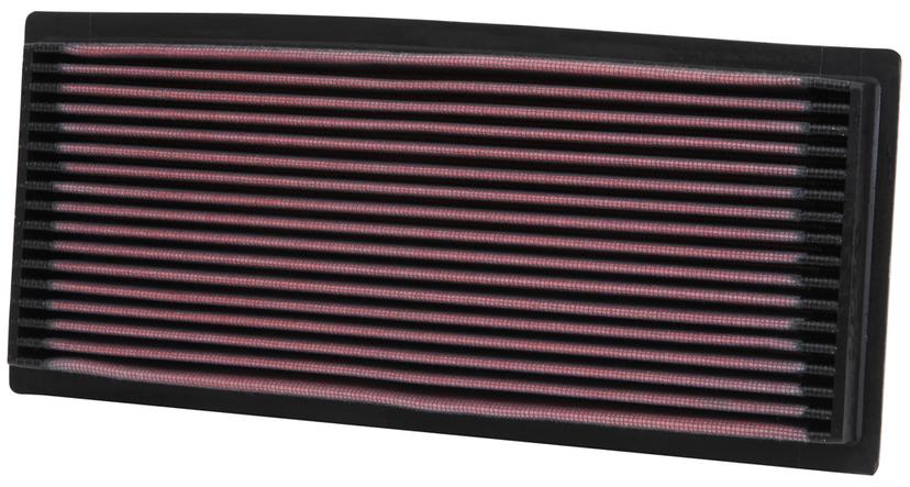 K&N FILTER 33-2085 PANEL FLTR SEE APPL.GUIDE, Washable; Red; Cotton Gauze; Panel; 11-15/16 Inch Length x 5-3/16 Inch Width x 1-1/8 Inch Height