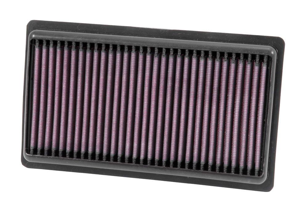 K&N FILTER 33-5014 Engine Air Filter: Reusable, Clean Every 75,000 Miles, Washable, Premium, Replacement Car Air Filter: Compatible with 2014-2019 Infiniti Q50 V6 - High quality product image showing K&N FILTER 33-5014 Engine Air Filter: Reusable, Clean Every 75,000 Miles, Washable, Premium, Replacement Car Air Filter: Compatible with 2014-2019 Infiniti Q50 V6 details and features