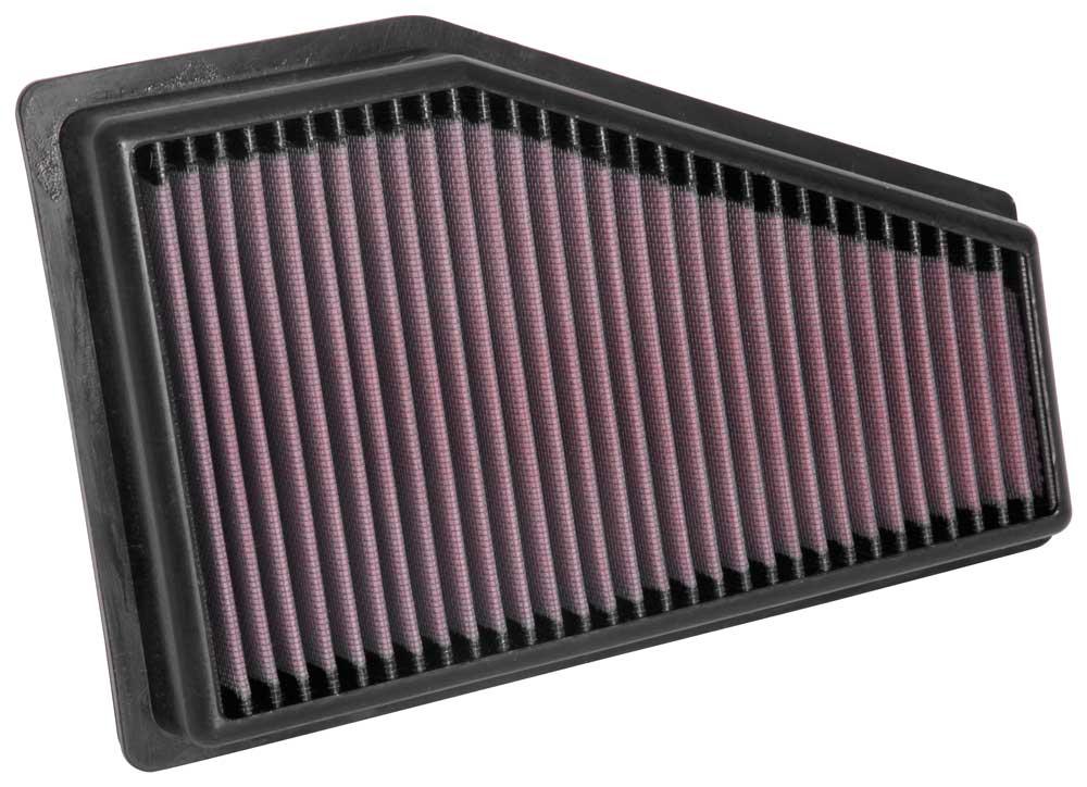 K&N FILTER 33-5089 REPLACEMENT AIR FILTER, Washable; Red; Cotton Gauze; Panel - High quality product image showing K&N FILTER 33-5089 REPLACEMENT AIR FILTER, Washable; Red; Cotton Gauze; Panel details and features