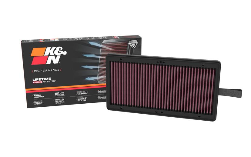 K&N FILTER 33-5112 Engine Air Filter: High Performance, Premium, Washable, Replacement Filter, Compatiable with2021-2023 Genesis GV80