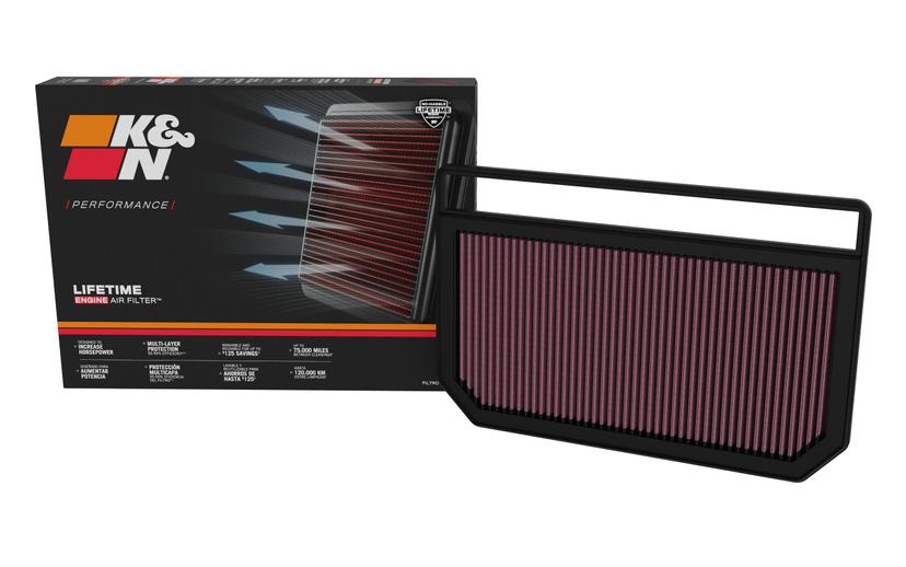 K&N FILTER 33-5121 Engine Air Filter: High Performance, Premium, Washable, Replacement Filter, Compatiable with 2021-2023 Hyndai Elantra Hybrid