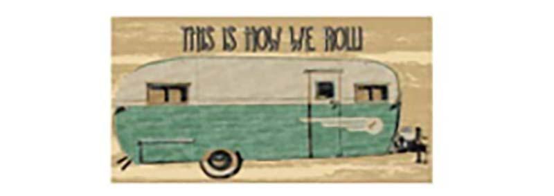 KITTRICH STRB149011 Rubber Door Eco-Friendly Decorative Floor Mat, 18 INCH x 30 INCH, How We Roll