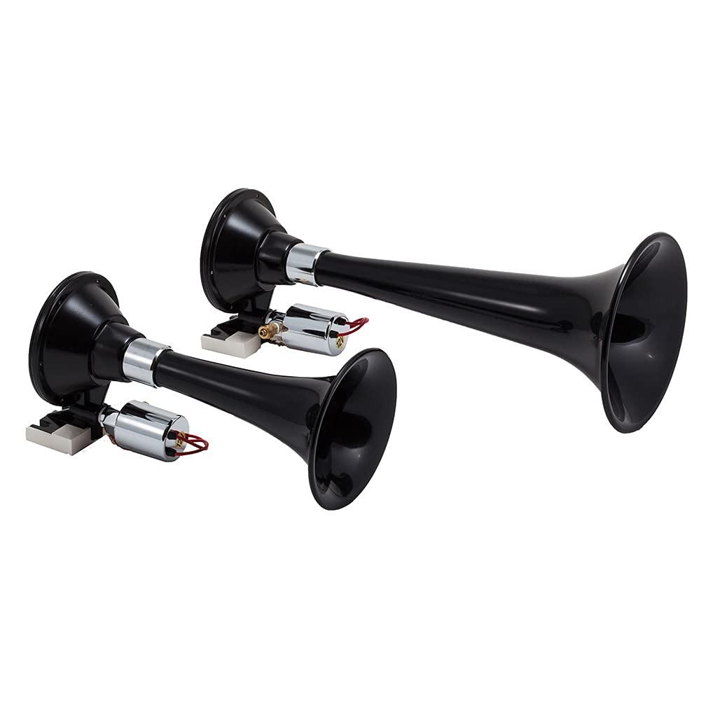 KLEINN 220 Air Horns Dual Train Horn - Black - The Twister Group Tools product