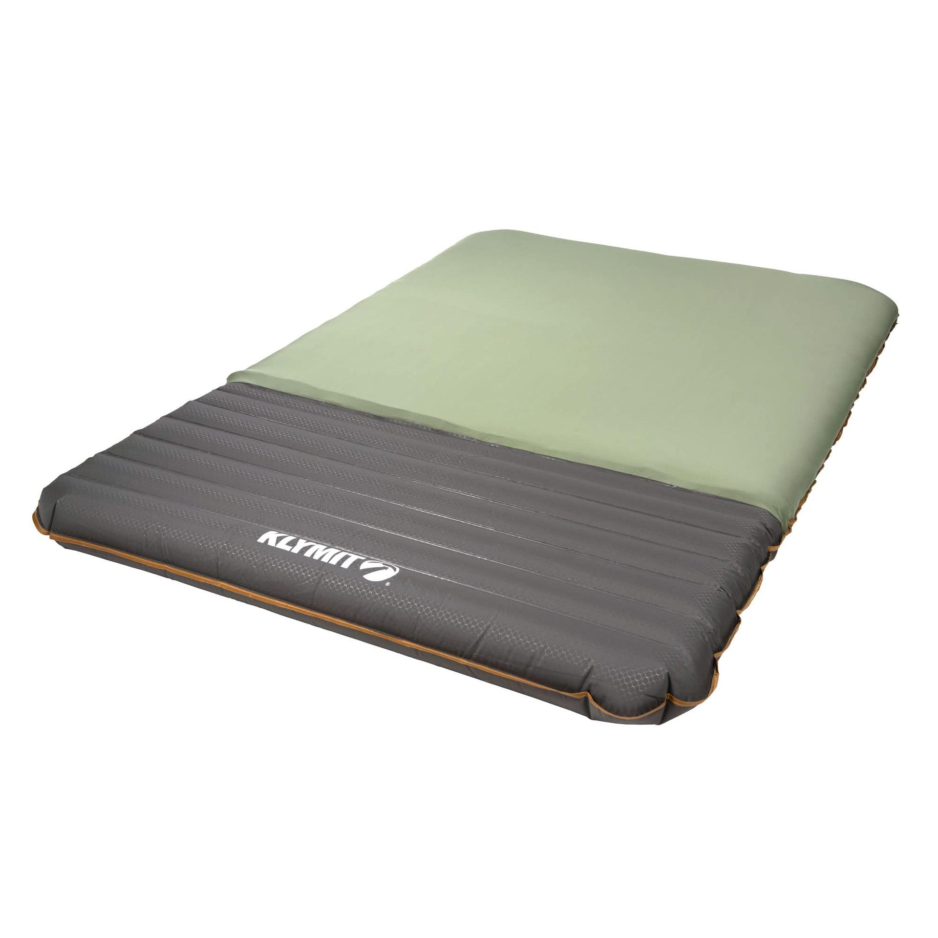 KLYMIT 06KLGR01D Klymaloft Lofted Hiking and Backpacking Air Bed, Inflatable Sleeping Pad for Camping with Memory Foam,Green - High quality product image showing KLYMIT 06KLGR01D Klymaloft Lofted Hiking and Backpacking Air Bed, Inflatable Sleeping Pad for Camping with Memory Foam,Green details and features