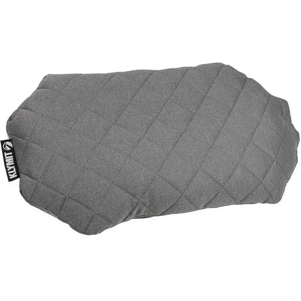 KLYMIT 12LPGY01D Luxe Travel Pillow, Lightweight Inflatable Hybrid Airplane, Backpacking, Hammock, and Camping Pillow, Grey - The Twister Group Tools product