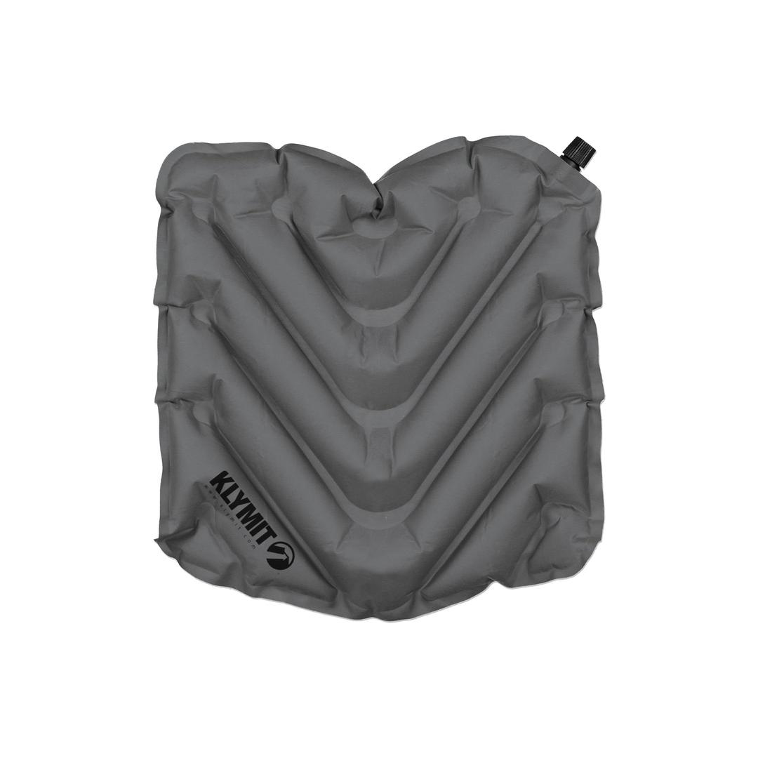 KLYMIT 12VSGR01B V Seat, Lightweight Inflatable Travel Cushion, Best for Camping, Bleachers, or Glassing Pad, Gray - The Twister Group Tools product