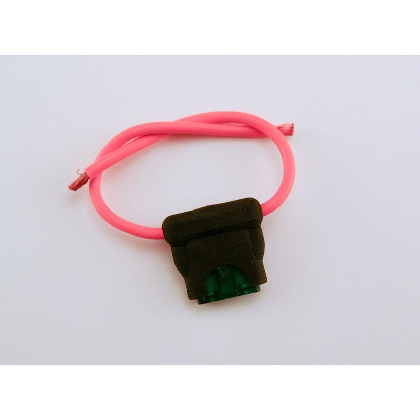 LITTELFUSE FHA1BP ATO INLINE FUSEHOLDER, ATO Blade Fuse; Two 4 Inch 16 Gauge Wires; 20 Amp Maximum; With One 30 Amp Fuse
