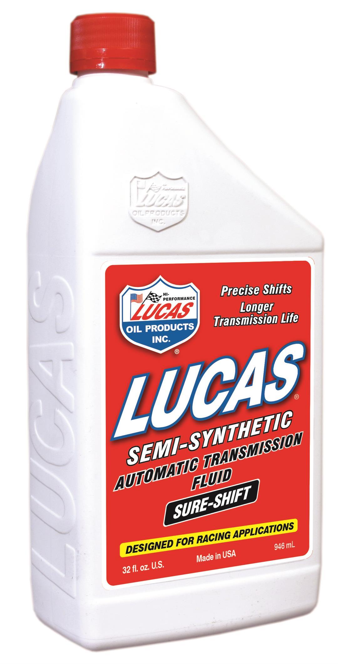 LUCAS OIL 10052 Sure-Shift Semi-Synthetic Automatic Transmission Fluid - 1 Quart - High quality product image showing LUCAS OIL 10052 Sure-Shift Semi-Synthetic Automatic Transmission Fluid - 1 Quart details and features