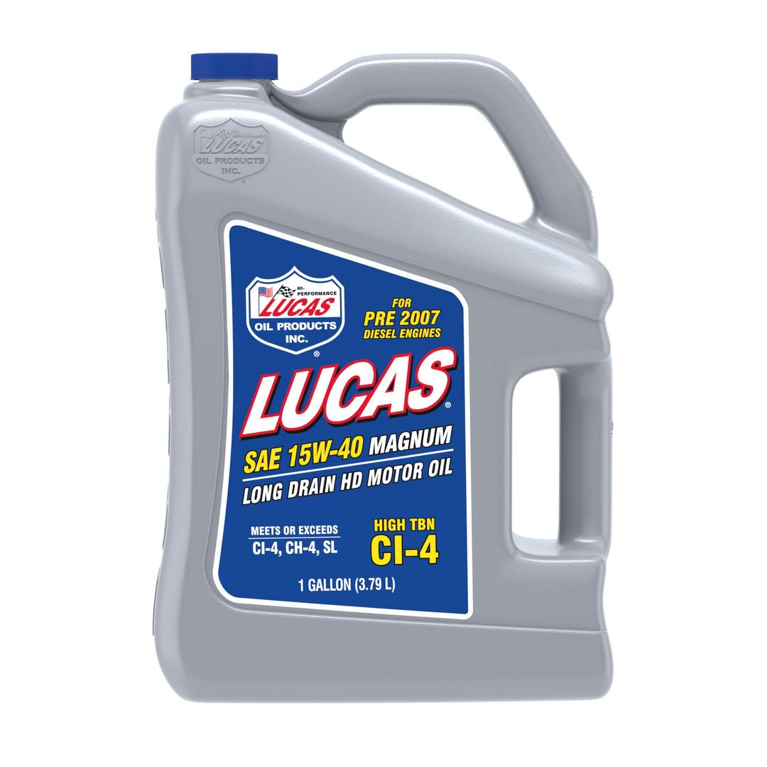 LUCAS OIL 10076 SAE 15W-40 Magnum High TBN CI-4 Oil, 1 Gallon - The Twister Group Tools product