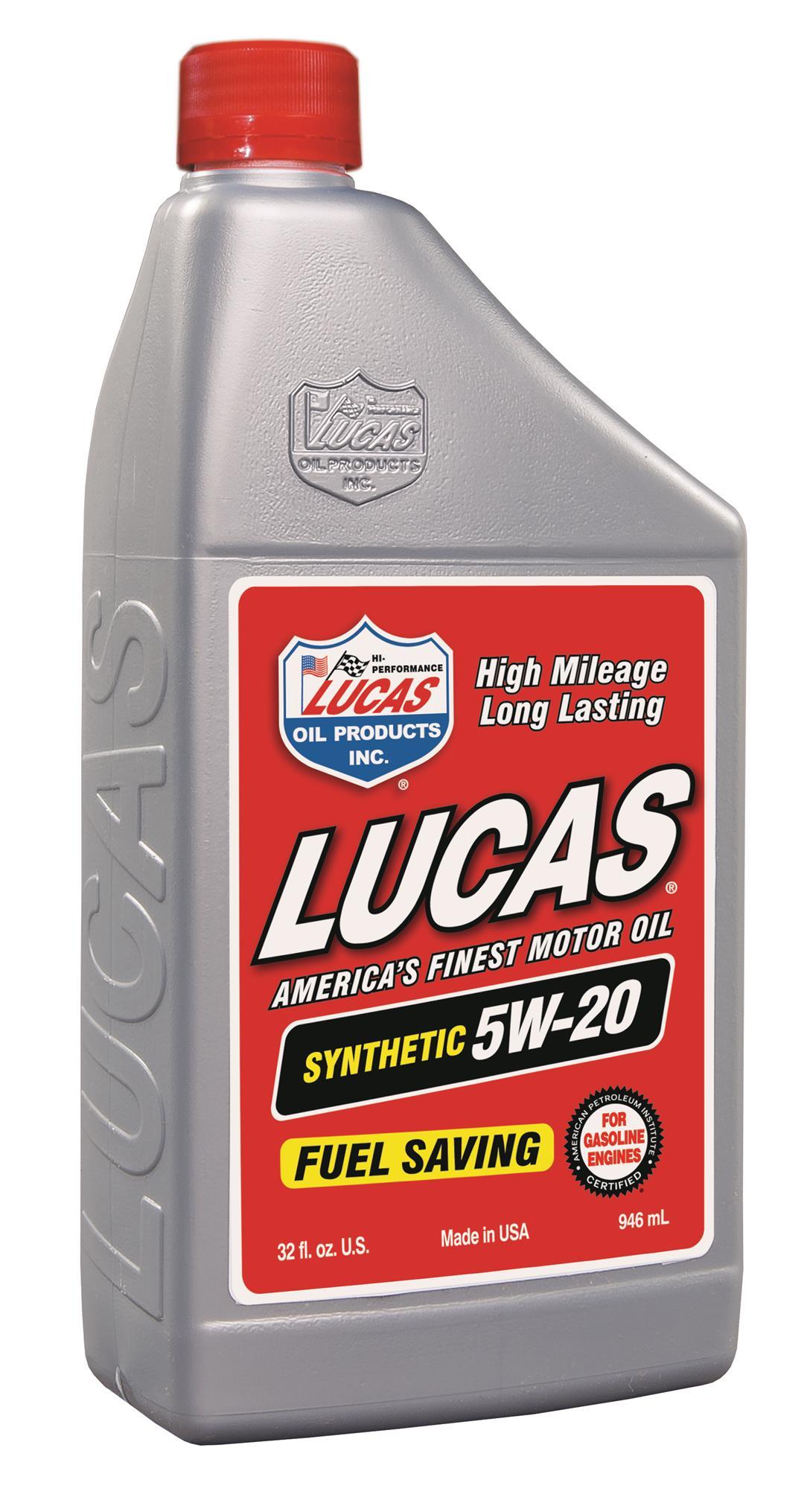 LUCAS OIL 10082 Motor Oil Synth 5W20 6 Quarts (Case of 6) - The Twister Group Tools product