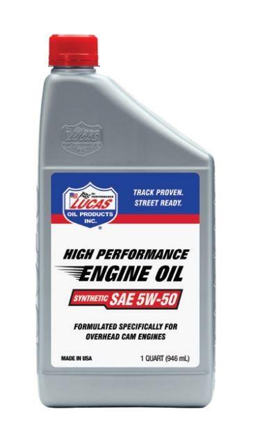 LUCAS OIL 10101 Synthetic SAE 5w50 Oil, 1 Quart