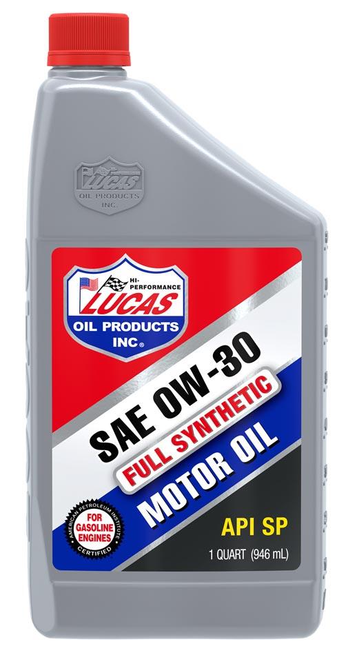 LUCAS OIL 10179 SYNTHETIC SAE 0W-30 MOTOR, SAE 0W-30; Synthetic; 1 Quart Bottle (Case of 6) - High quality product image showing LUCAS OIL 10179 SYNTHETIC SAE 0W-30 MOTOR, SAE 0W-30; Synthetic; 1 Quart Bottle (Case of 6) details and features