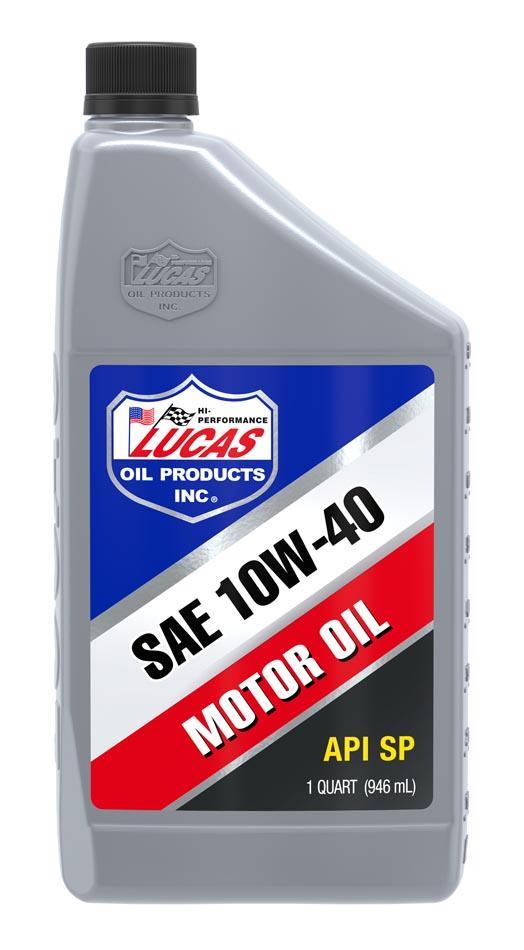 LUCAS OIL 10275 Conventional Oil; SAE 10W40; 1 Quart Bottle; Single - The Twister Group Tools product