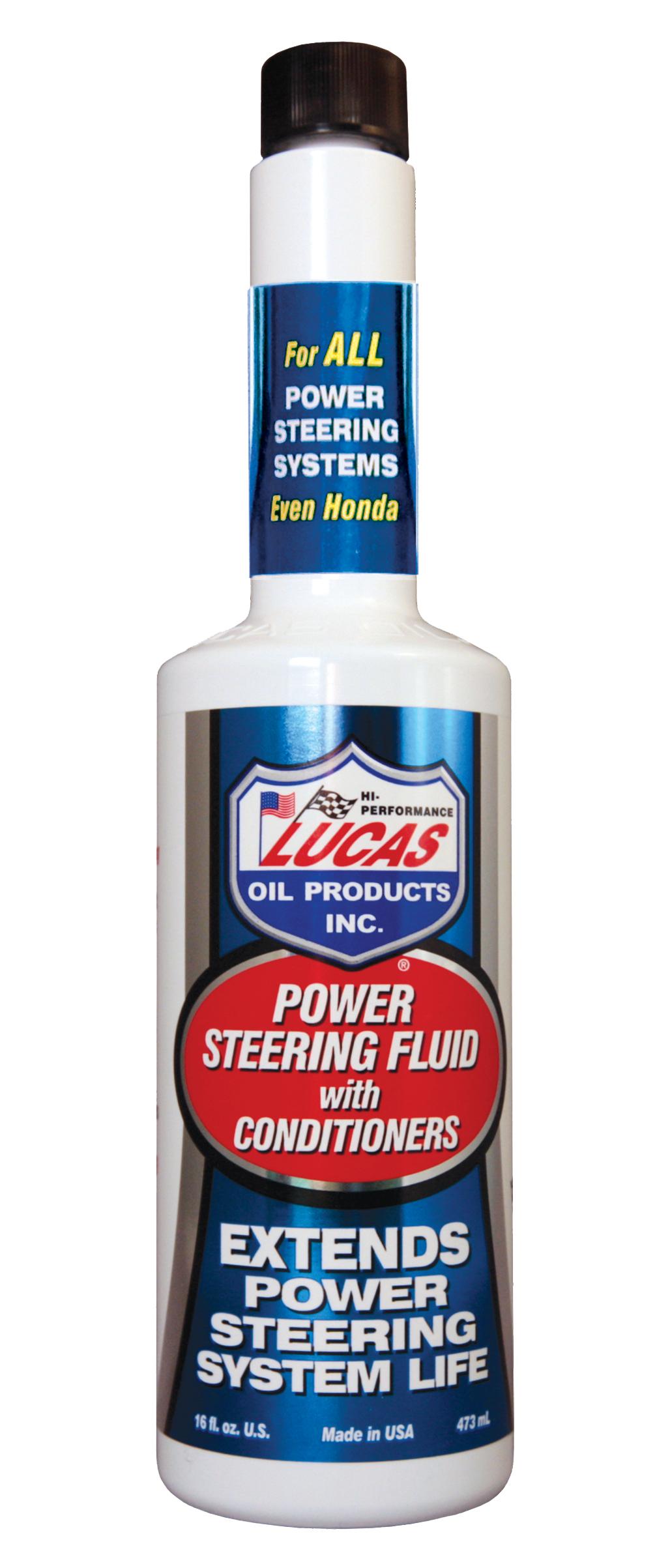 LUCAS OIL 10442 Power Steering Fluid With Conditioner, 16 oz, Bottle, Amber, Liquid - The Twister Group Tools product