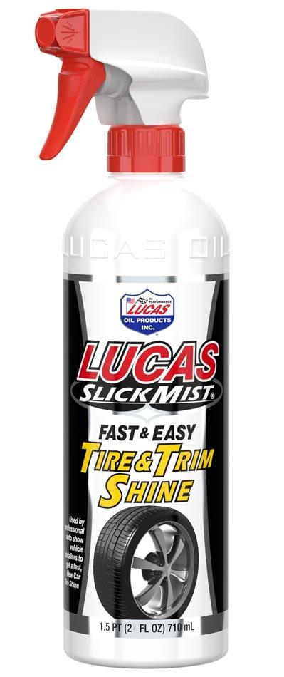 LUCAS OIL 10513 Tire Dressing; Slick Mist; Use For Glossy Look; 24 Ounce Spray Bottle - The Twister Group Tools product