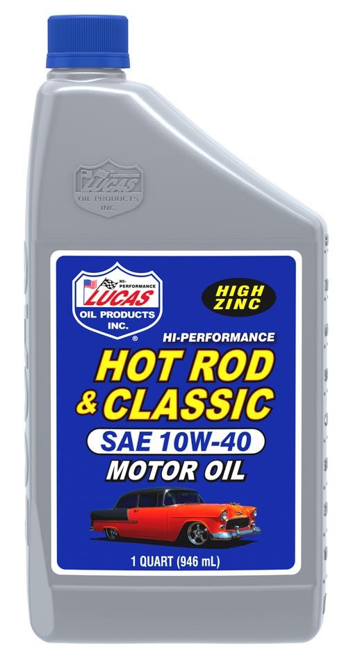 LUCAS OIL 10688 Hot Rod and Classic Car SAE 10W-40 Motor Oil - 1 Quart (Case of 6) - The Twister Group Tools product