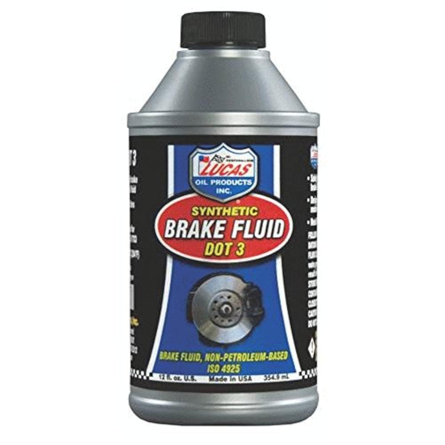LUCAS OIL 10825 Brake Fluid DOT 3 12OZ - High quality product image showing LUCAS OIL 10825 Brake Fluid DOT 3 12OZ details and features