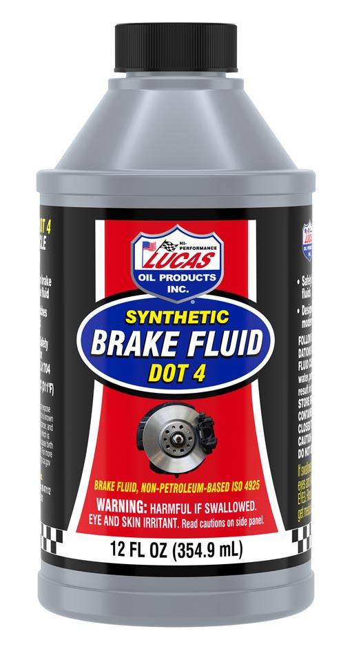 LUCAS OIL 10827 DOT 4 Brake Fluid 12 Ounce - High quality product image showing LUCAS OIL 10827 DOT 4 Brake Fluid 12 Ounce details and features